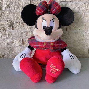 2013 DISNEY STORE EXCLUSIVE Minnie Mouse Christmas Plush Stuffed Animal